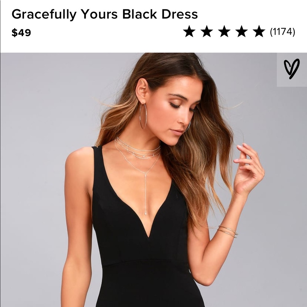 Lulus Exclusive Gracefully Yours Black Dress